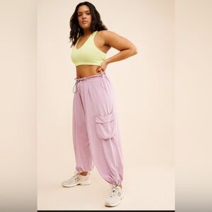 Women’s A By Anthropologie Lilac Bungee Parachute Joggers MWT Sz2X Plus Size